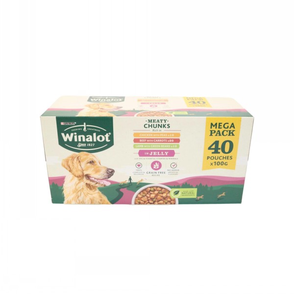 Winalot Adult Pouch In Jelly 100g 40 Pack Cambers Country Store